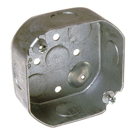 4 in drawn octagon electrical box with raised ground|Hubbell Raco 4 in. Octagon Box, Drawn, 1.